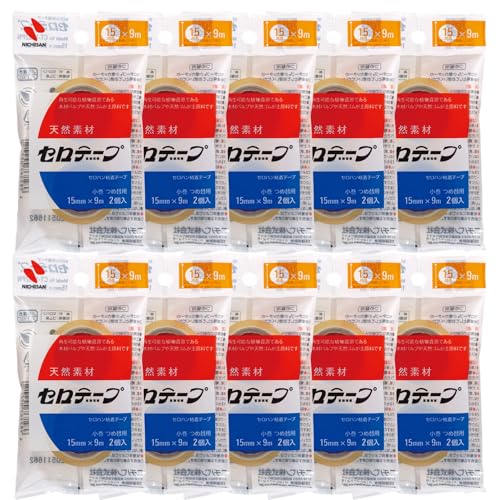 Amazon | ニチバン セロテープ 替え 小巻 15mm 2巻入 10個組 CT15S2PN