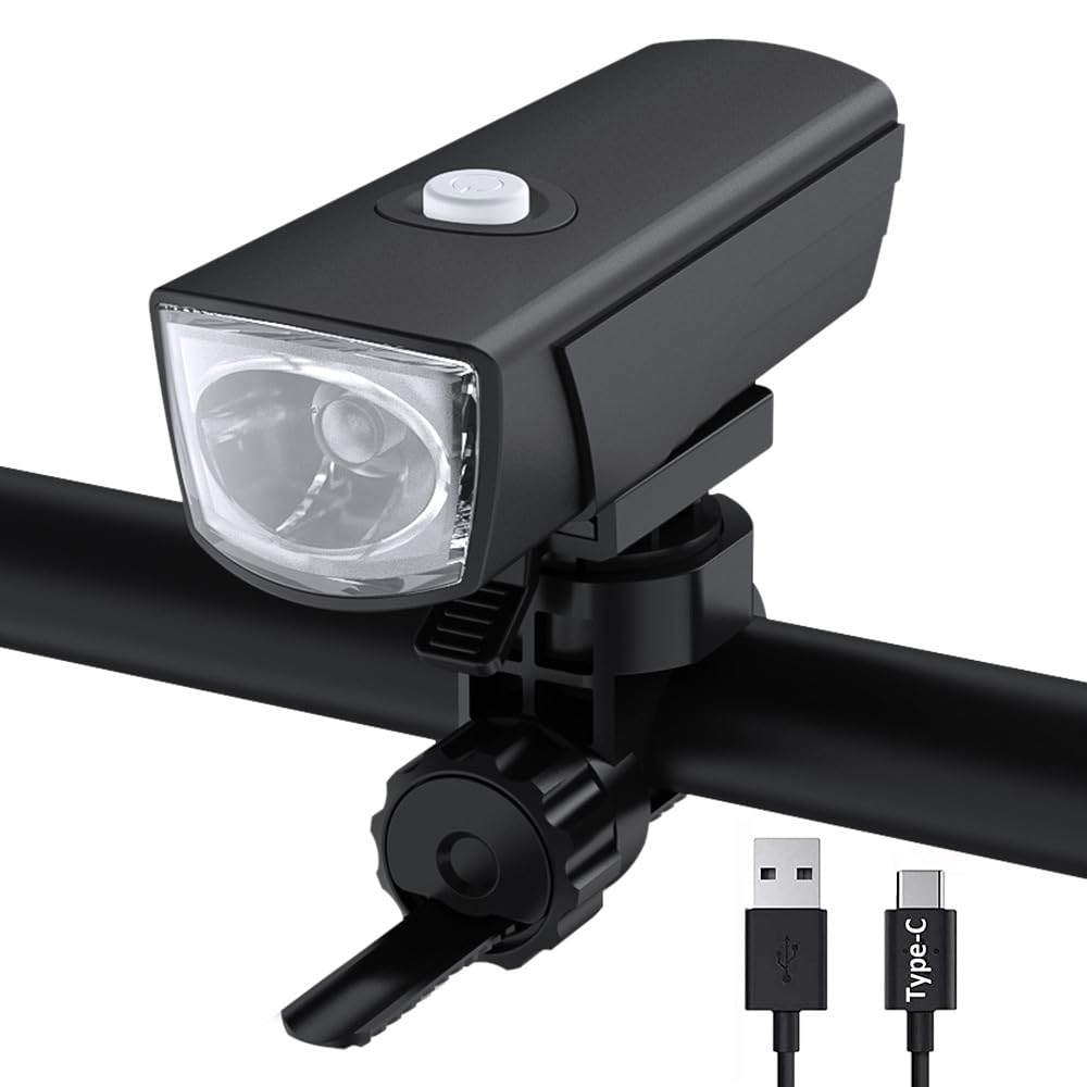 Faro Anteriore per Bicicletta con Ricarica USB, Luce Intelligente per Ciclismo, Impermeabile, Accessori per Bicicletta