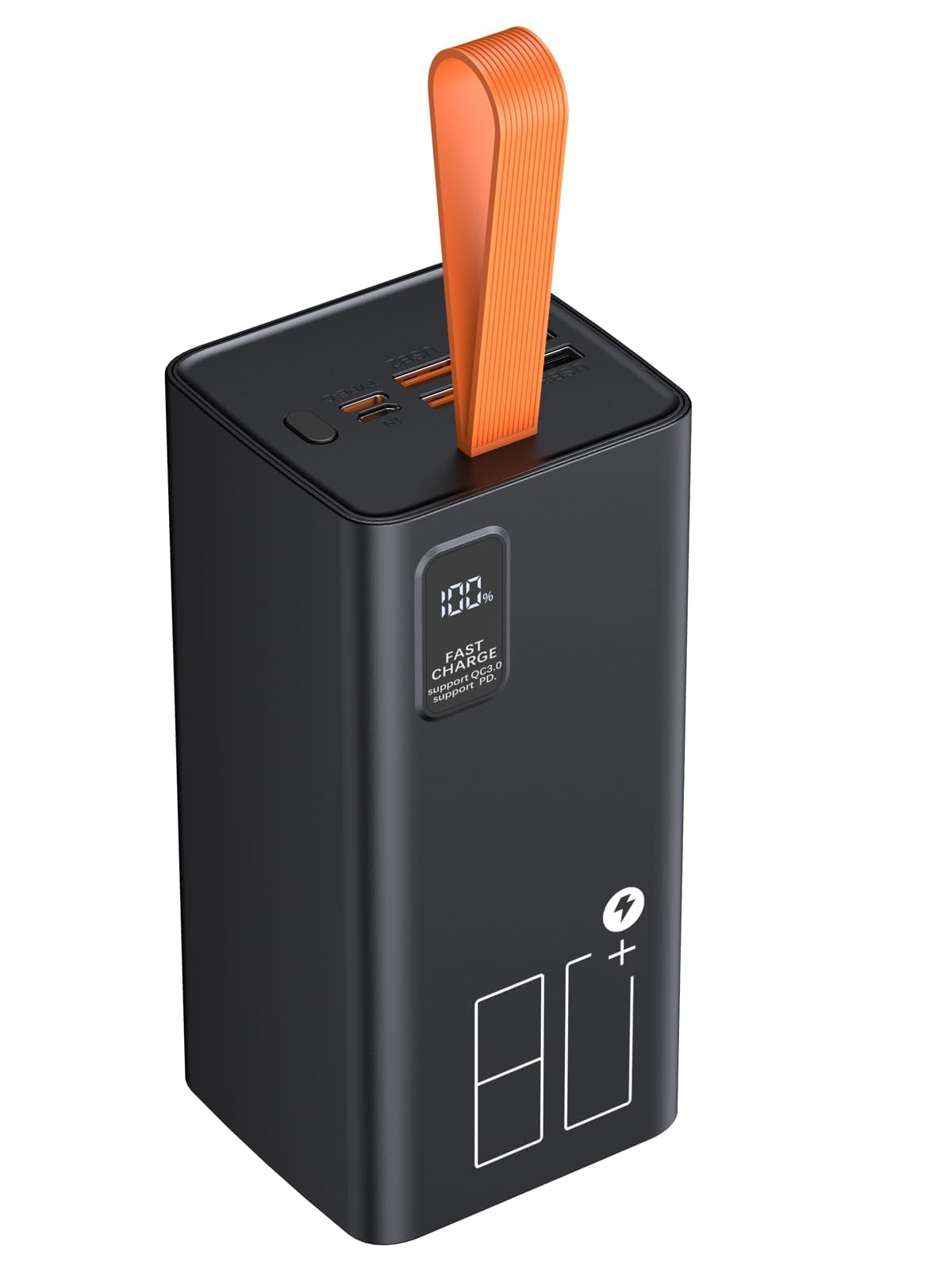 Cargador portátil de carga rápida de 80000 mAh, entrada/salida USB C y carga rápida USB dual de 3 A, paquete de batería