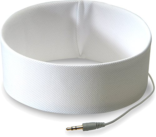 RunPhones Classic Exercise Headphones | Ideal for All Workouts | Precise Sound, Slim Speakers In a Moisture-Wicking Headband |New Model 2017 (Cool White, Medium)