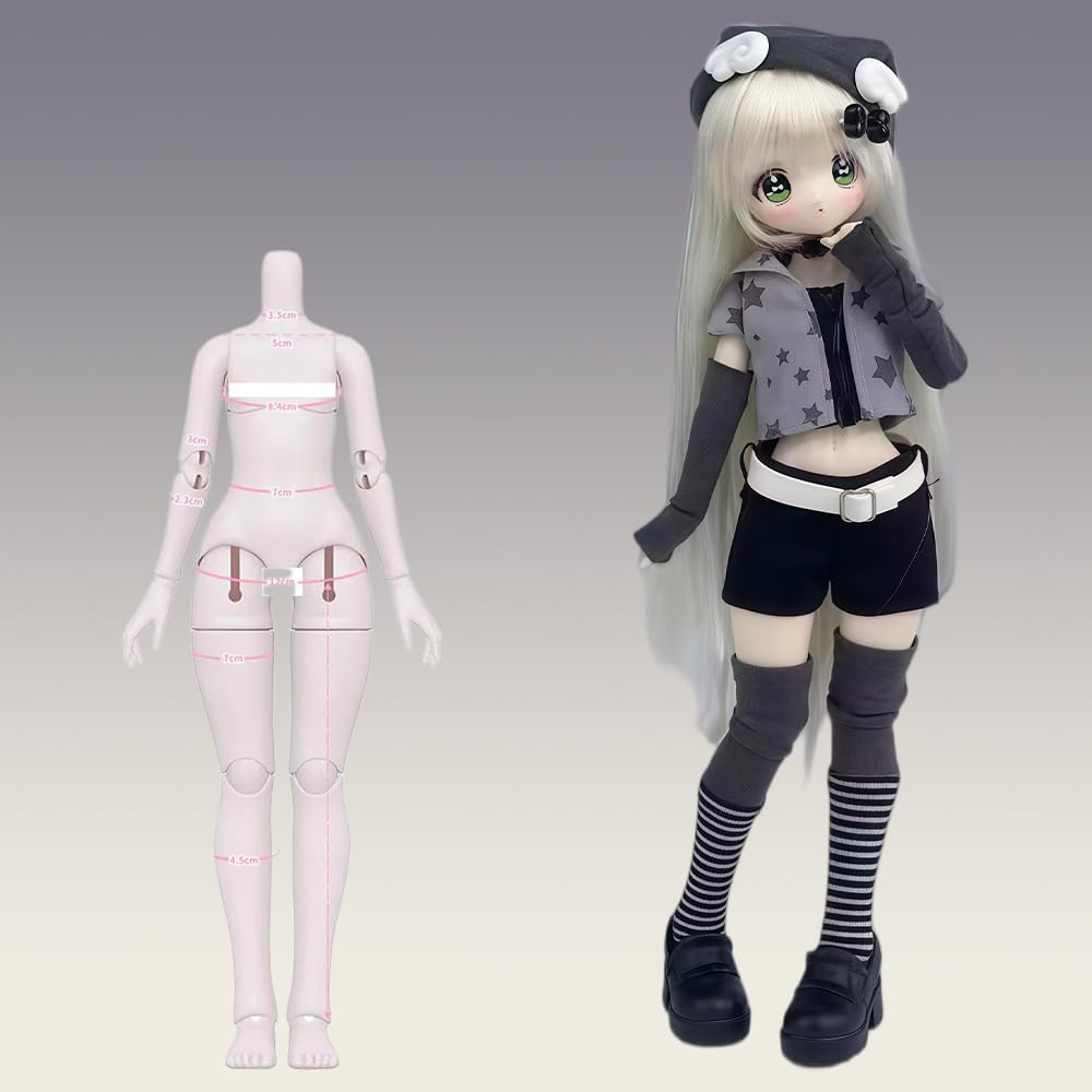 niannyyhouse BJD Blind Box Figuren, Denpa Girl Serie, Kugelgelenkpuppe mit Kleidung, Ankleide-Sammel-Actionfigur (6-tlg)