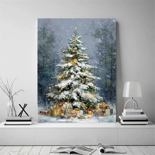 Poster de Noël vert 80x120cm décoration murale esthétique - 2