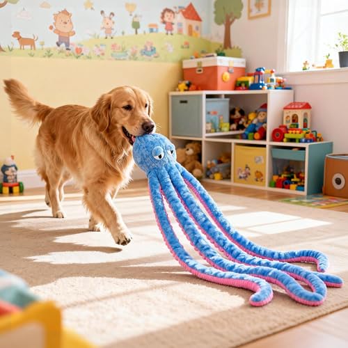 Juguete Mordible Pulpo 40 Pulgadas para Perros Grandes miniatura 3
