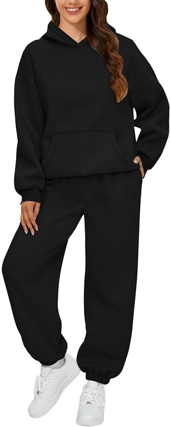 Stretchable Joggers Pants and Hoodie Set for Women Lightweight Comfortable Daily Sportwears Fashion Sports Attires Sports