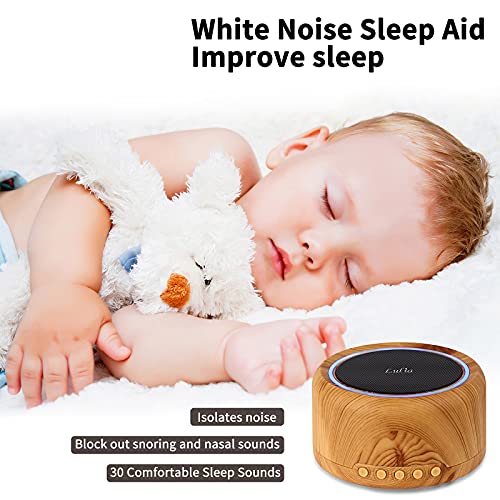 518VfidjEJL White Noise Machine Baby Sleep Sound Machine with Breathing Light for Adult Baby Kids 30 Soothing Natural Sounds 35… - Image 3