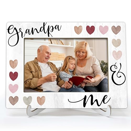 TIRYWT Grandpa Picture Frame, Grandpa & Me Picture Frame, Grandpa gift, Birthday Father's Day Gift...