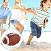 Liberty Imports 4 Pack: Large Foam Balls for Kids Sports Toys, Big Soft & Quiet Balls for Indoor & Outdoor Play, Great for Toddlers & Little Hands (Football, Basketball, Soccer, Baseball)