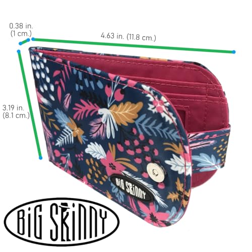 Image of Big Skinny Women's Taxicat Bi-Fold Slim Wallet, Holds Up to 25 Cards