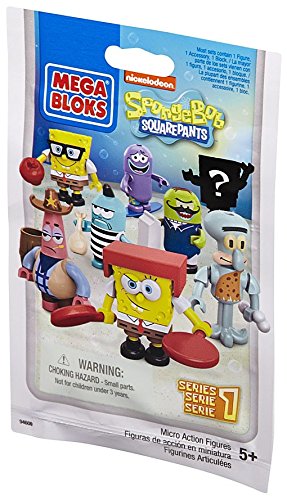 SpongeBob Squarepants Mega Bloks #94600 Mystery PACK [1 Random Figure!]