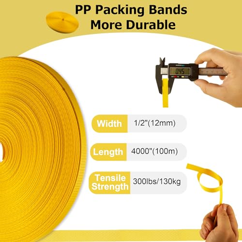 Auxdee 2002 Heavy Duty Packaging Banding Strapping Kit, 4 In 1 Pallet Strapping Kit thumb #3