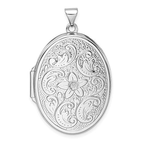 925 Sterling Silver Oval Photo Pendant Charm Locket Chain Necklace That Holds Pictures Fine Jewelry For Women Gifts For Her
