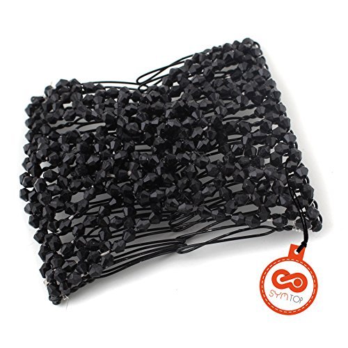 Women Ladies Flower Bow Double Head Hair Stretchy Comb Clips Wedding Accessories, Black