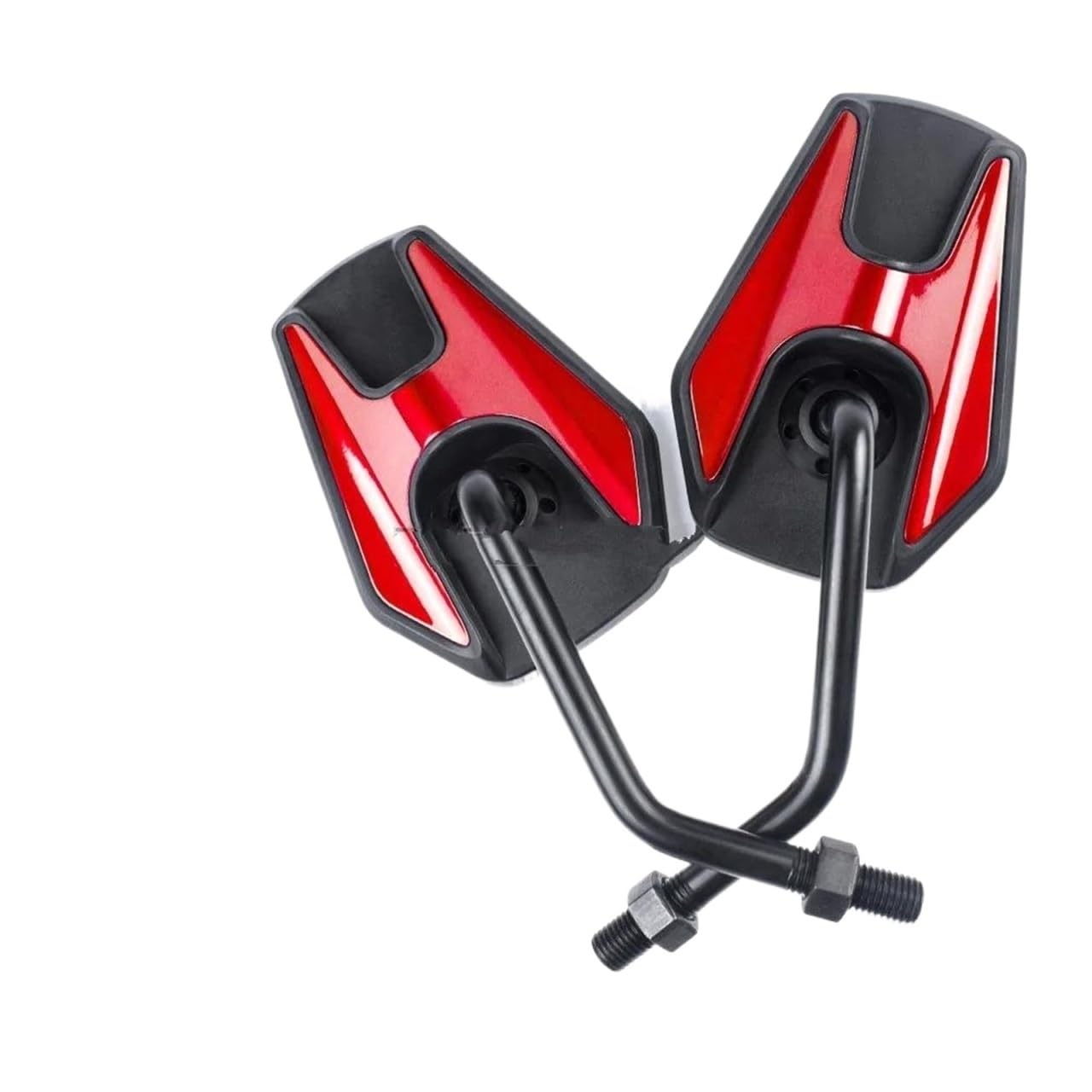 Moto Specchietto Adatto Per Manubri Per Bici Da 21-23 Mm. Accessori Per Specchietti Per Ciclismo Girevoli Regolabili Per Specchietto Per Manubrio Bici 1 Paio Moto Specchio Laterale (Colore : Red1)