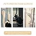 Custom Size Mosquito Door Net, Screen Mesh Pets Proof Screen Door with Zipper, Fly Insect Screen Door for Window Living Room, Keeps Bugs Out Lets Fresh Air in (W*H:110 * 210cm,Position 4)