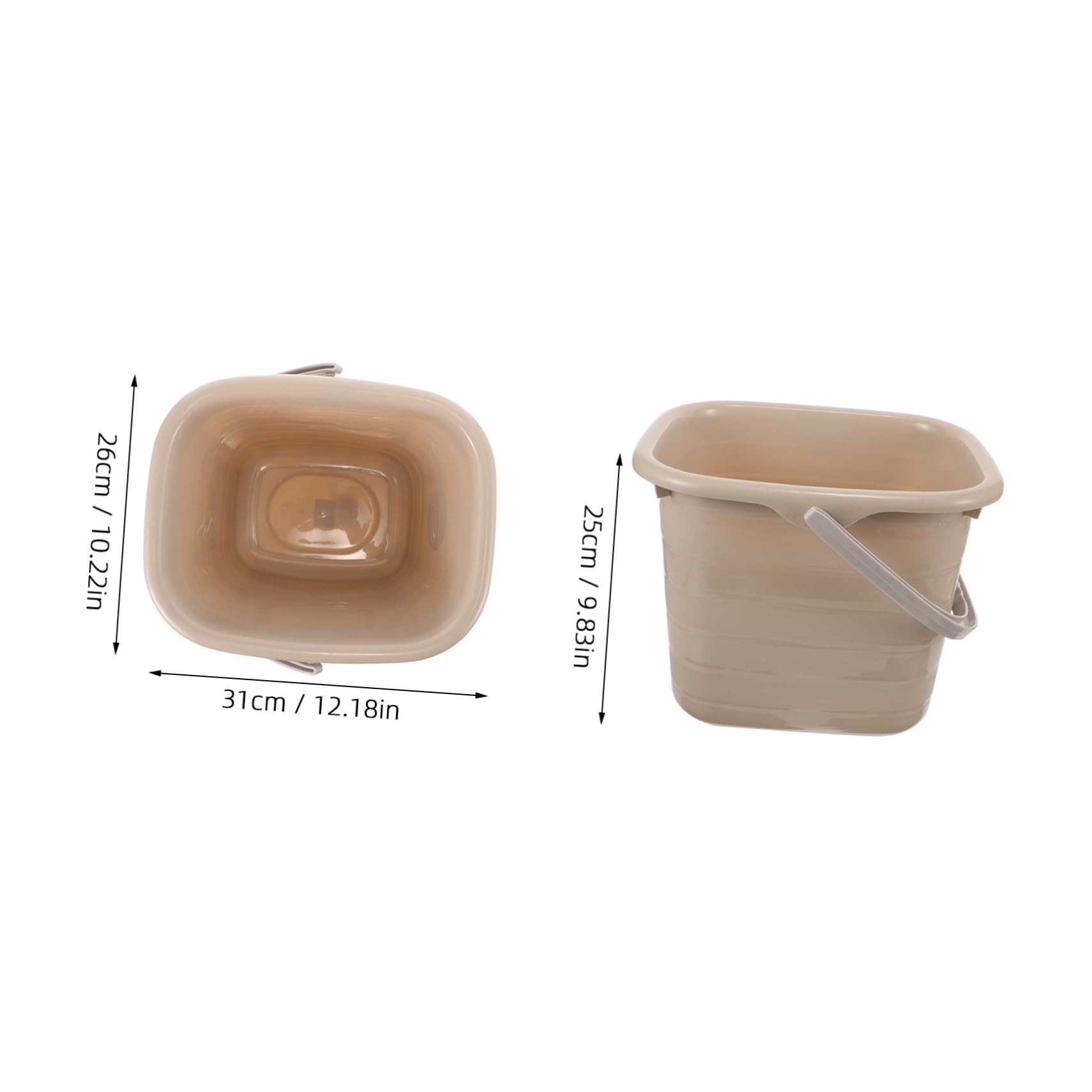 BESTYASH Secchio in Plastica 11l con Manico, Portatile e Multiuso per Casa e Vernice, Facile da Versare e Trasportare