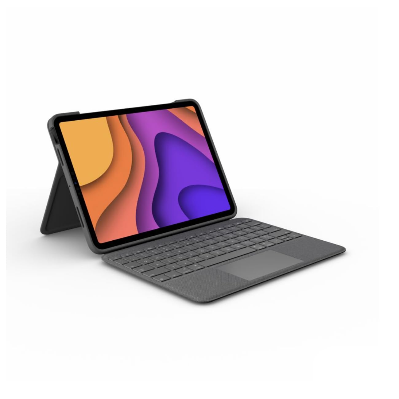 Logitech Folio Touch iPad Keyboard Case for iPad Air 4th and 5th generation 2020, 2022, QWERTY Spanish Layout - Grey