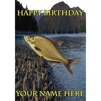 Saumon Poisson Pecheur Peche Nbc17 Joyeux Anniversaire A5 Carte De Vœux Publies Par Nous Cadeau Personnalise Pour Tous 16 A Partir De Derbyshire Britannique Amazon Fr Fournitures De Bureau