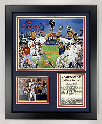 Cadre photo Chipper Jones Legends Never Die encadrement premium de collectionneur