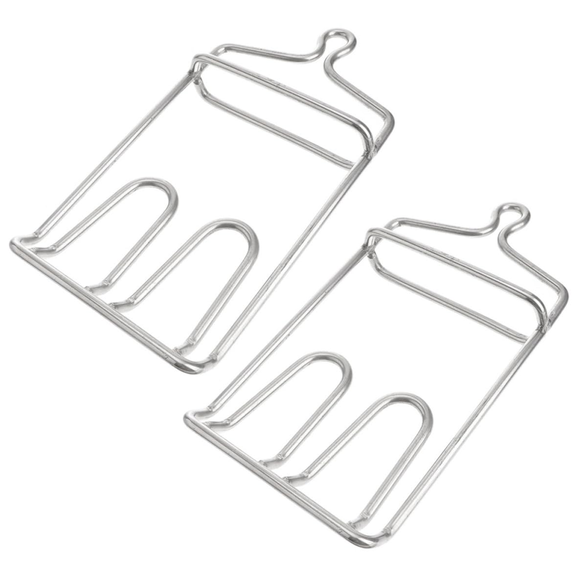 Ganci per Appendere Pollame e Carne 2pezzi in Acciaio Inossidabile per Carne Argento Robusti Resistente All'usura per Amanti e Macellai