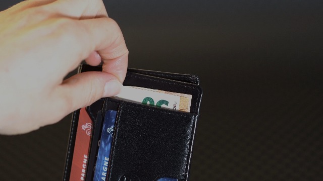 Porte Carte En Cuir De Vachette Véritable 7 Emplacements Carte De Crédit Minimaliste Ultra Plat