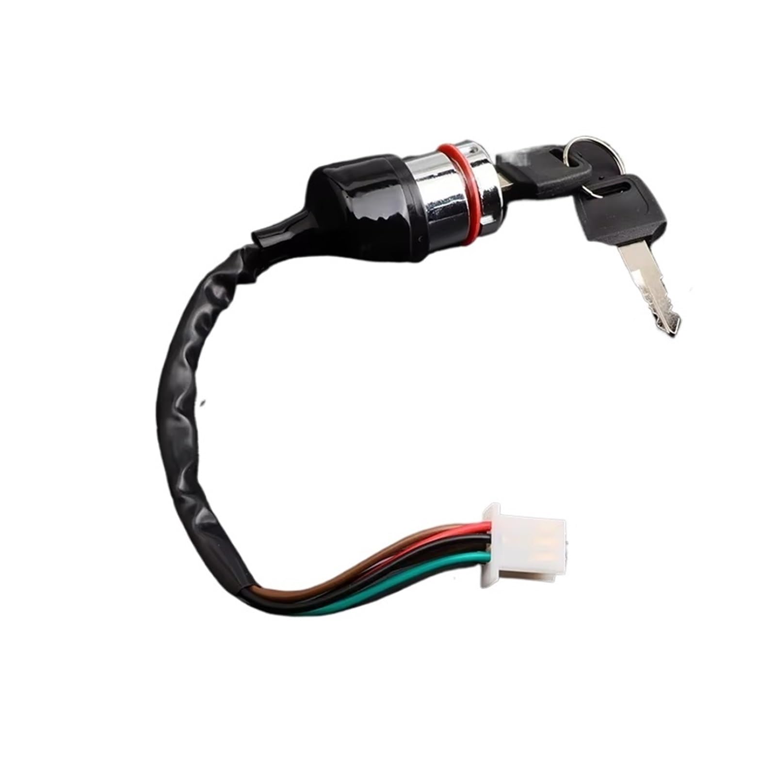 Blocchetto Accensione Moto Per Bobber Per Scooter Per Chopper Interruttore Accensione Per Moto Chiavi 3 Posizioni 6 Fili On/Off