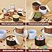 MGLIFEUL Candle Tins Jars Container Vessels for Making 4 8 Oz Black Empty Candle Tins Can Gift Box Packaging Plate with Lids Wax Container Bulk Making DIY Candle Supplies Accessories(Black,4oz,12pcs)