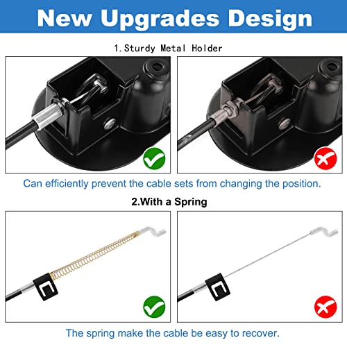 Nonley 2 Pack Metal Recliner Handle Replacement Parts With Cable,Universal Recliner Sofa Chair Couch Pull Handle, Fits Most Major Recliner Chair Furniture, Exposed Cable Length 4.9Inch #TOP4