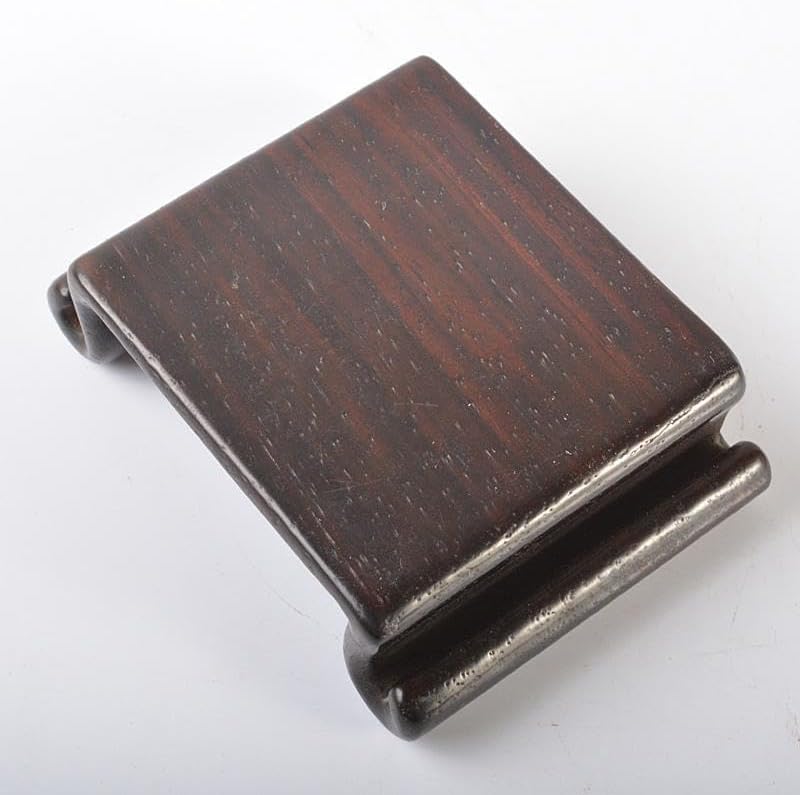 A668 紫檀シタン唐木 二重天 平卓 透かし彫り 香炉台 花台 飾り台