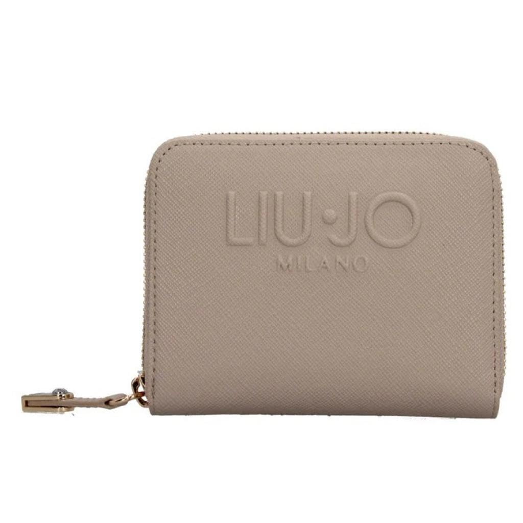 Liu Jo Cartera Compacta, 12,5 x 10 x 2,5 cm, Camel, Cierre con Cremallera