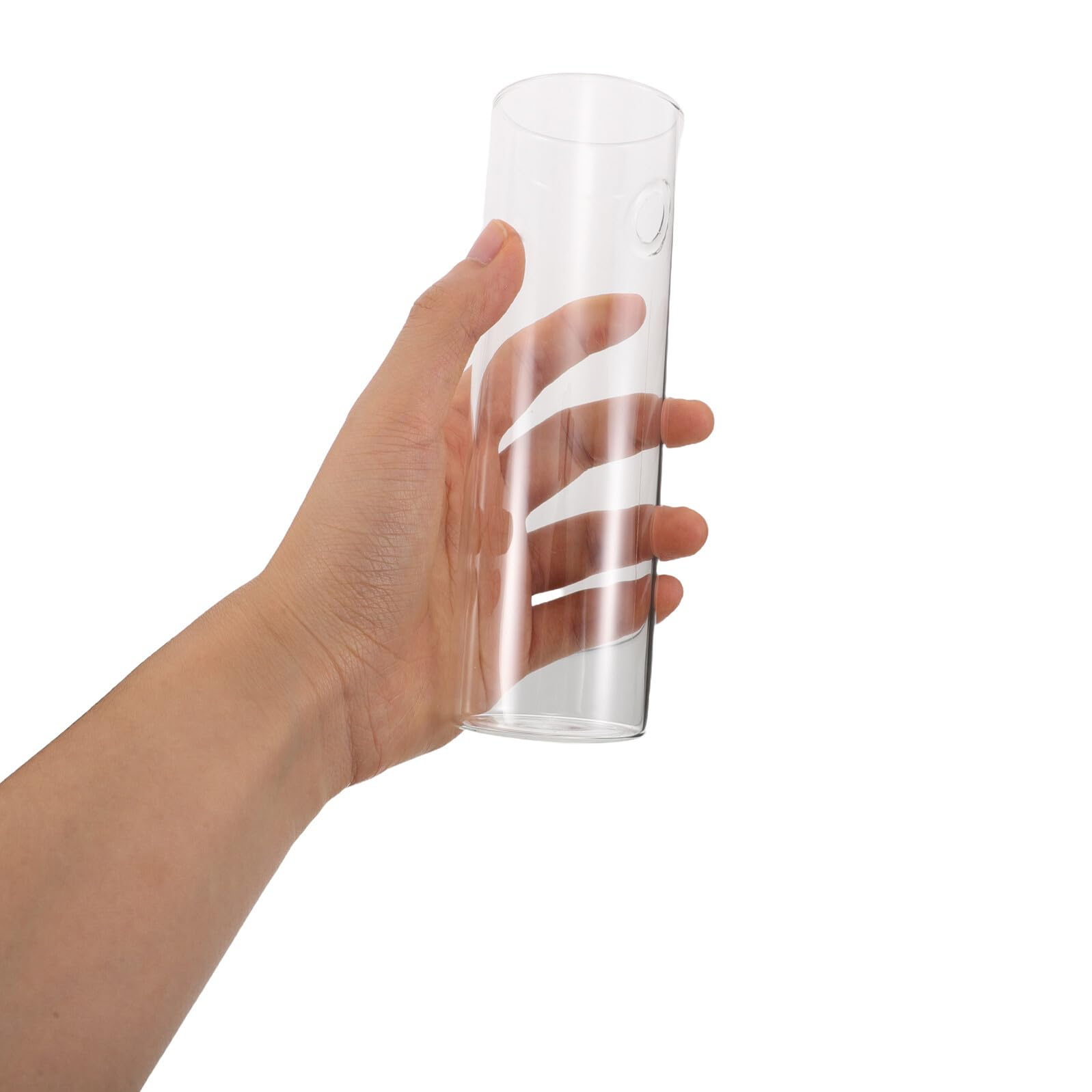 SHINEOFI Lot de 4 Sets de Vases Hydroponiques Muraux Cylindriques en Verre Transparent Jardinières Suspendues pour Propagation de Plantes Culture Hors-Sol Décoration Intérieure pour