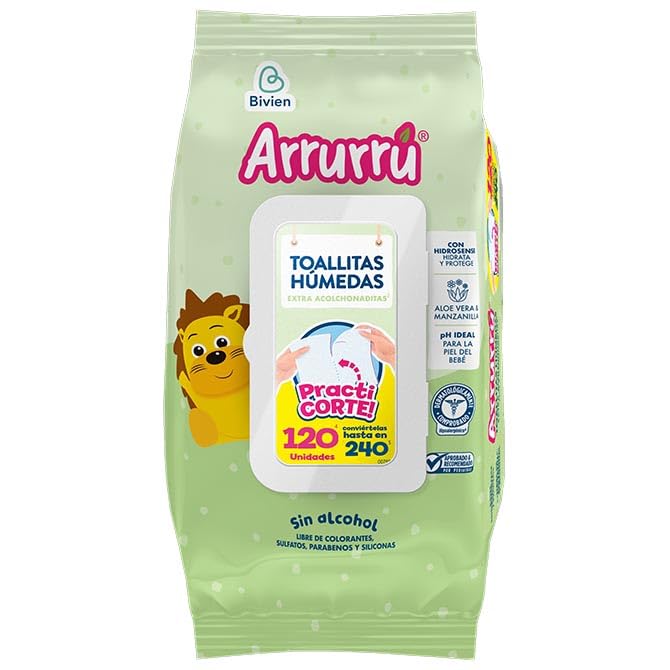 Toallitas Aloe & Manzanilla 120'S