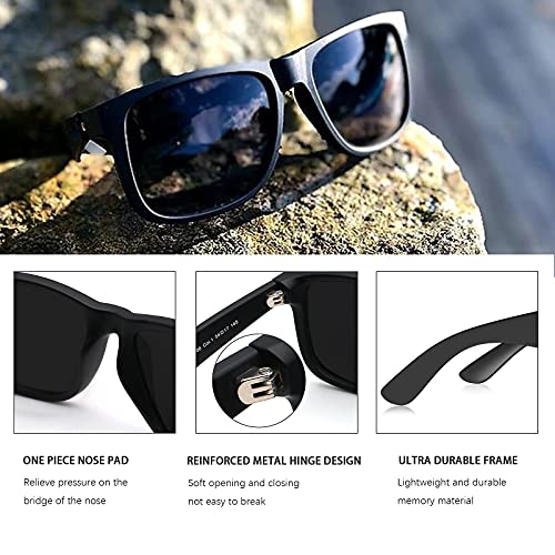 Image of MAXJULI Polarized Sunglasses for Men and Women,UV Protection Rectangular Sun Glasses 8806