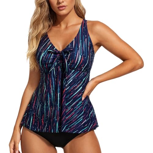 Maillot de bain jupette une pièce léopard à volants et short intégré pour femme