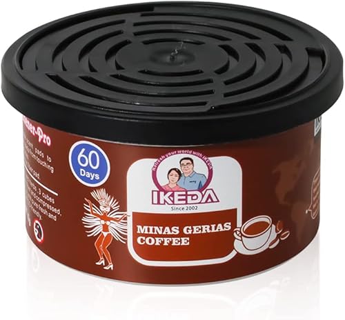 Miniatura 2 de Ikeda Scents Ambientadores para automóvil aroma a café Minas Gerais, latas orgánicas, eliminador de olores, de larga duración, fragancia fuerte,