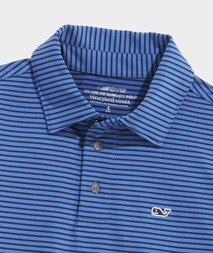 Image of Vineyard Vines Kids Bradley Stripe Sankaty Polo (Toddler /Little Kids /Big Kids)