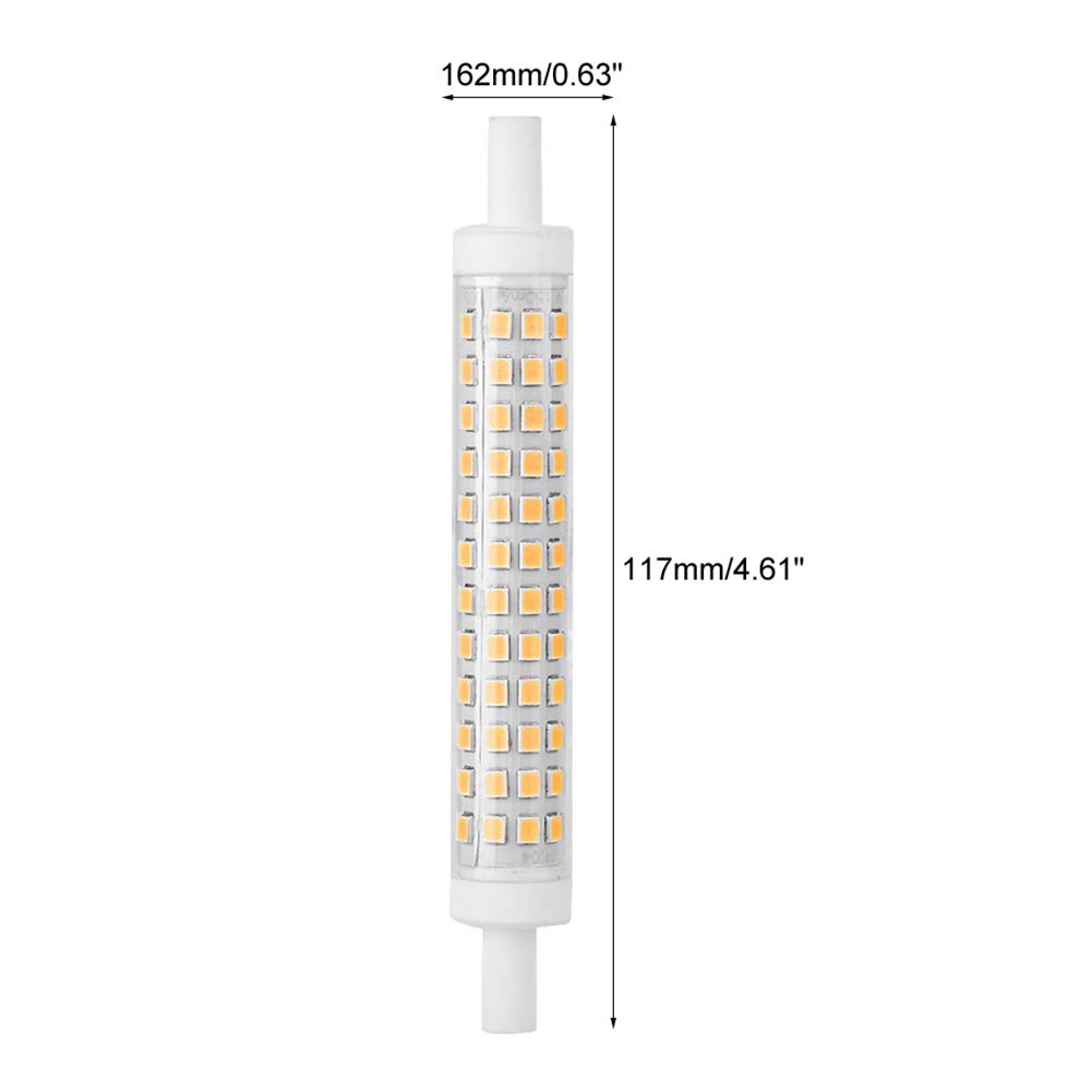 Halogen Led Light Replacement 10W 120 Led Double Ended Tube 2pcs Ac85-265V Led Light Source for Home Hotel (Warm White) - Image 2