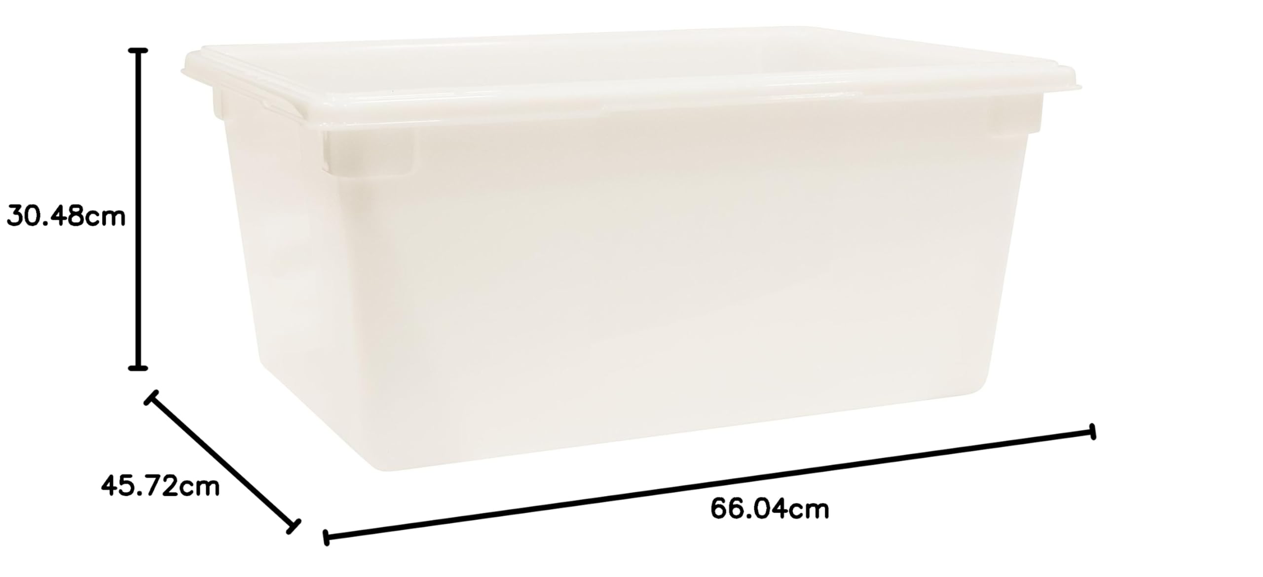 Rubbermaid Commercial Products Lebensmittelbehälter | 63 l, weiß