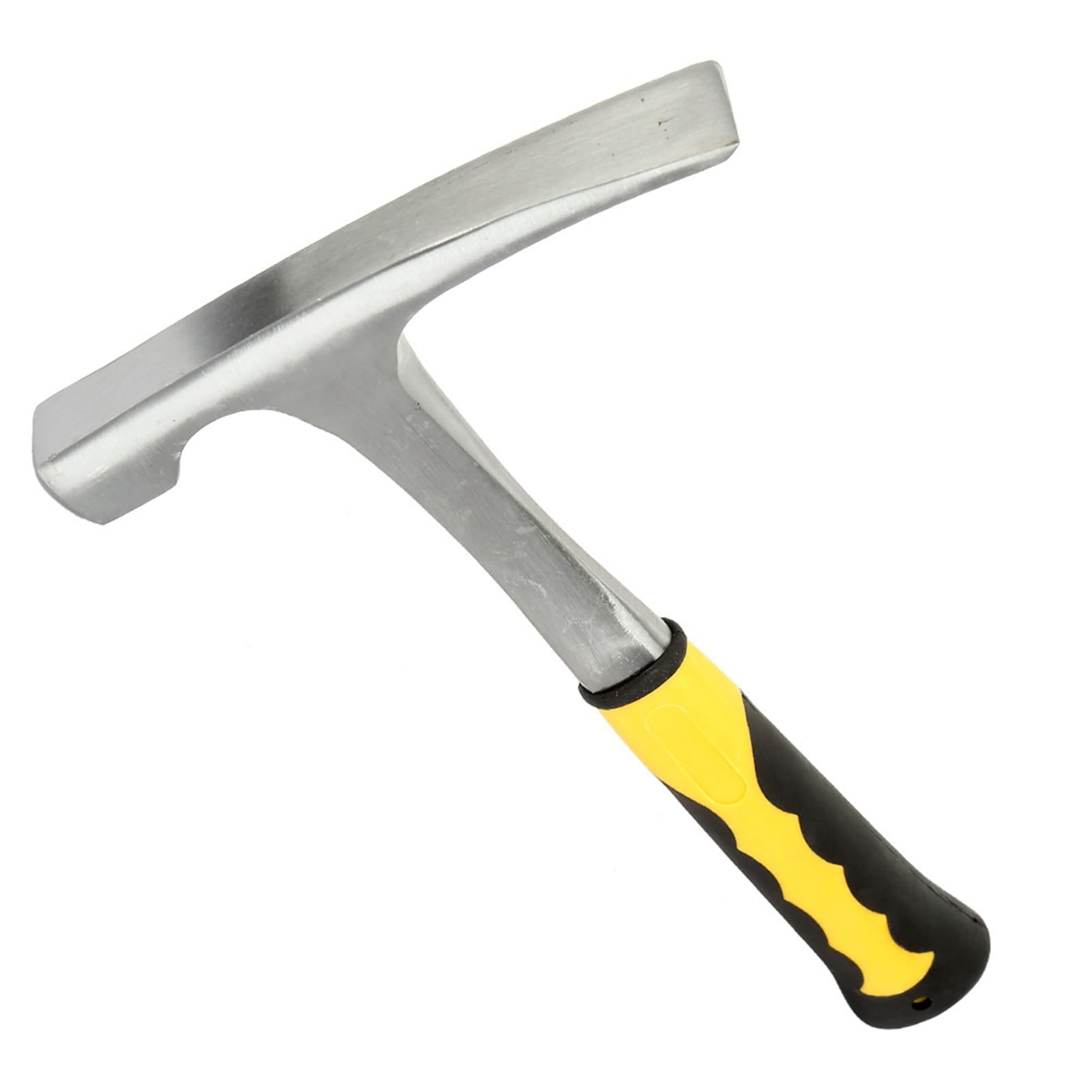 Geological Hammer, Marteau de géologue, marteau géologique à double tête en bec de canard, Marteau à briques avec manche en caoutchouc, pour l'exploration, l'exploitation minière et la géologie