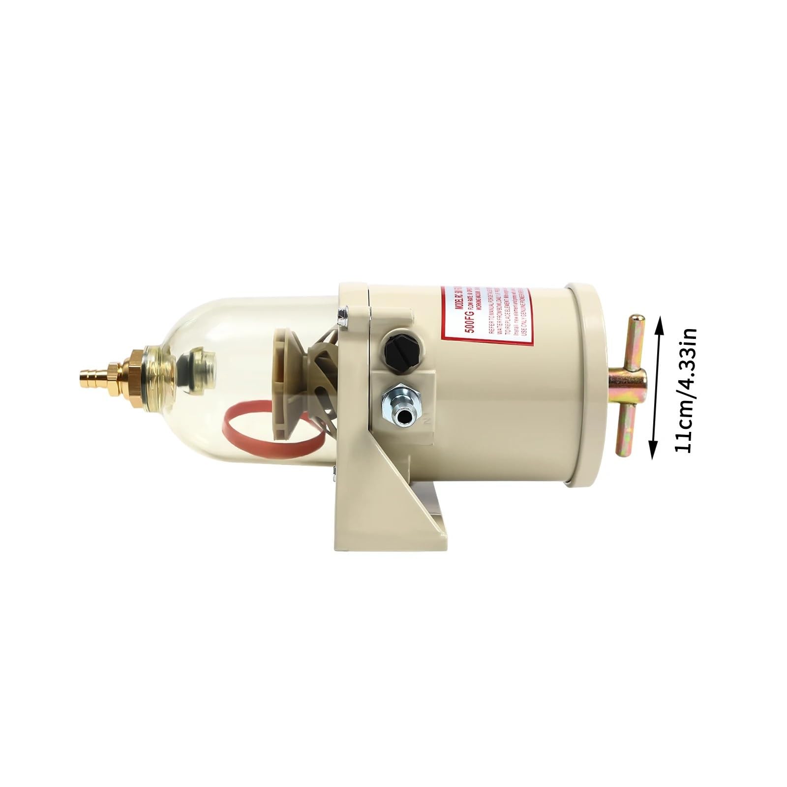 Filtro Gasoil Filtro de gasolina para camión marino diésel, 500FG 500FH, aceite, agua con perno, 60GPH, filtro diésel para yate, separador de aceite y agua Filtro de combustible
