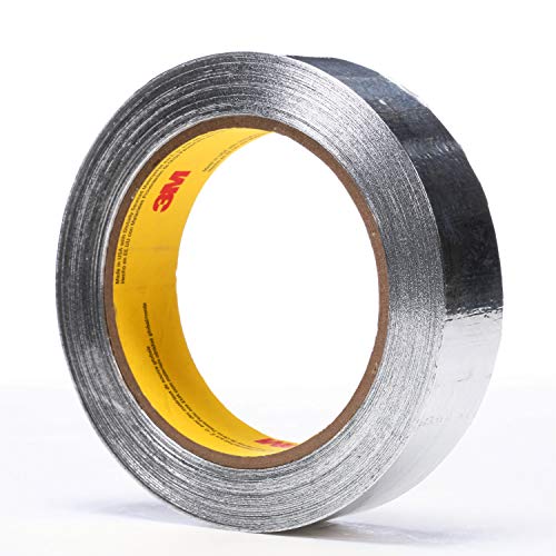 Image of 3M 92862-case Aluminum Foil Tape 4380, 1 inch x 55 yd. 3.25 mil, Silver (Pack of 36)