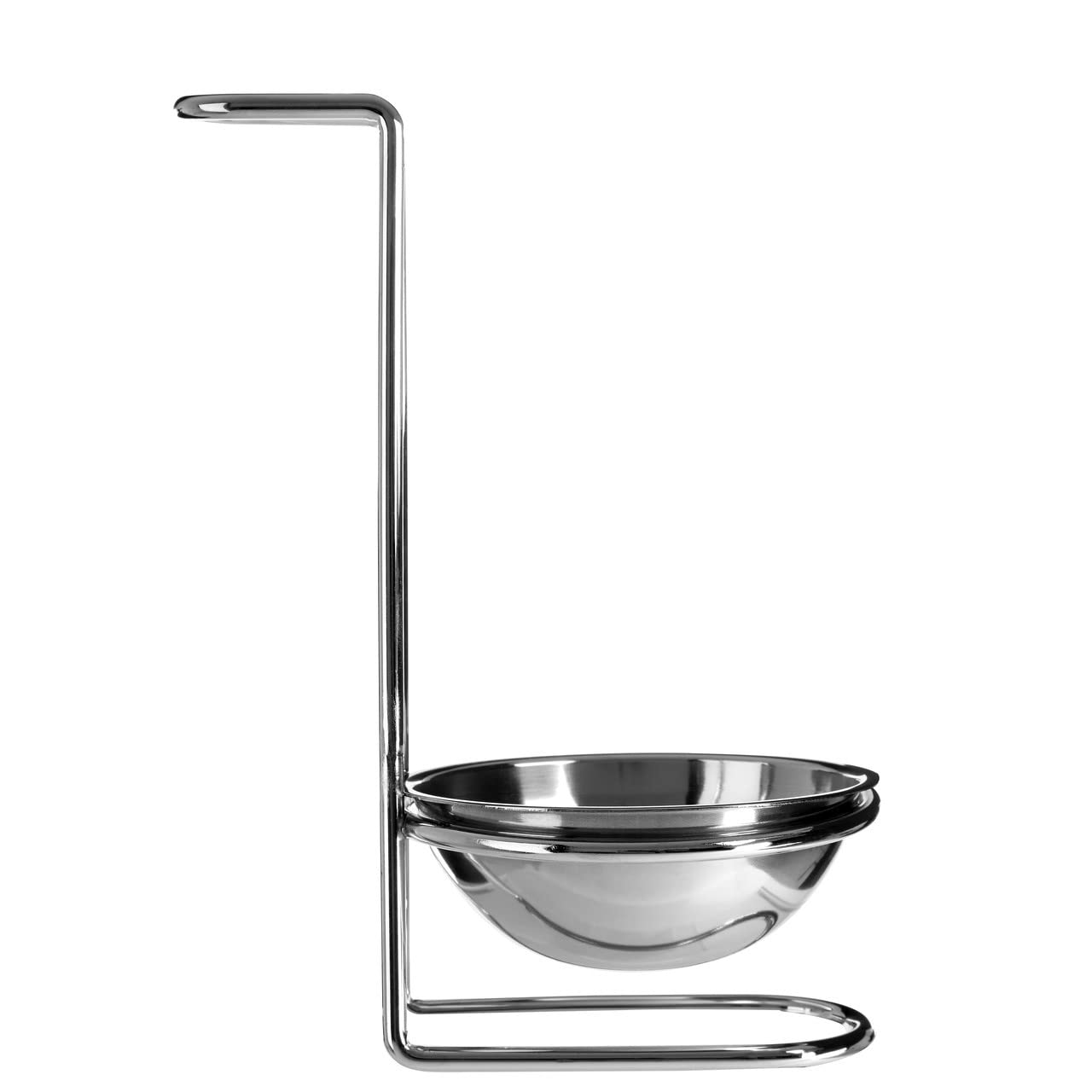 Premier Housewares Spoon Rest Contemporary Design Utensil Rests For Cooking Spoons / Baking Stainless Steel Teaspoon Holder For Kitchen Silver