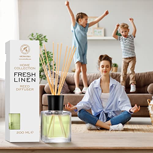 Difusor de Varillas Fresh Linen 6.8 Fl Oz para Aromaterapia miniatura 6