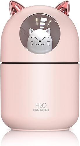 Humidificadores pequeños para dormitorio (rosa)