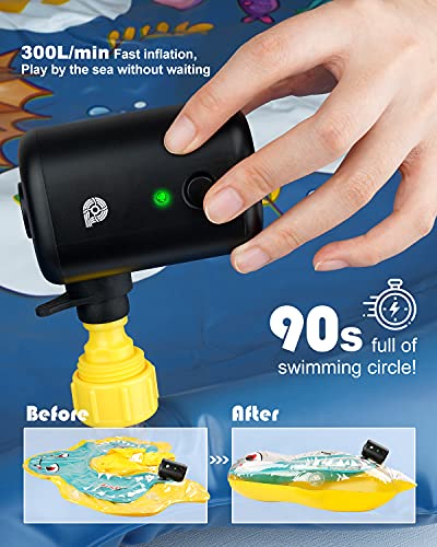 Akku-Luftpumpe Suppou Elektrische Luftpumpe mit 4000mAh