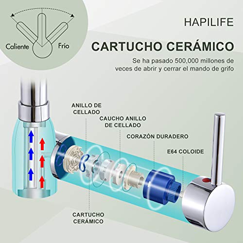Hapilife-Grifo-Cocina-Grifos-de-Cocina-Grifo-Fregadero-Grifo-Monomando-Cocina-Griferia-Cocina-con-Cano-Giratorio-360-Cromado-Antical-10-Anos-de-Garantia