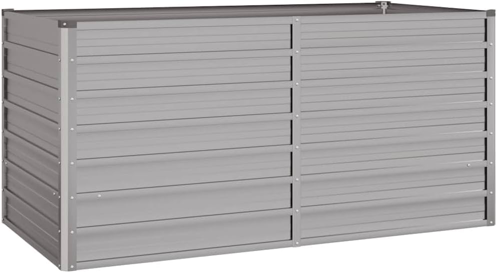 Corten Steel Raised Garden Bed 63 x 63 x 30.3 in Rustic Brown Rectangular Planter Box Outdoor Durable Weathered Finish for Patio Balcony Yard