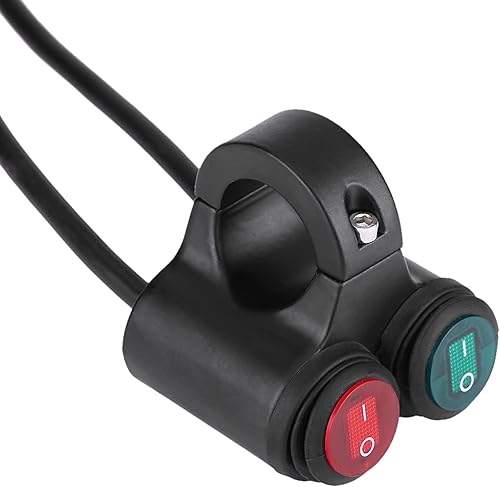 Miniatura 5 de Interruptor universal de 0.866 in para manillar de motocicleta, interruptor de luces antiniebla de freno para motocicleta (D)