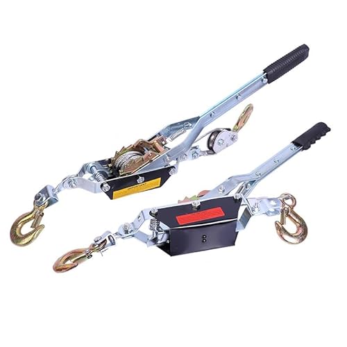 ハンドウインチ 4t 手動式 パワーウインチ ハンドウィンチ ワイヤー式 荷締機 重量 引き上げ 荷物 道具 作業 固定 荷揚げ 牽引 撤去 災害復旧 台風災害 木起こし 雪道 積雪 泥道 (4Tケーブルタイナー)