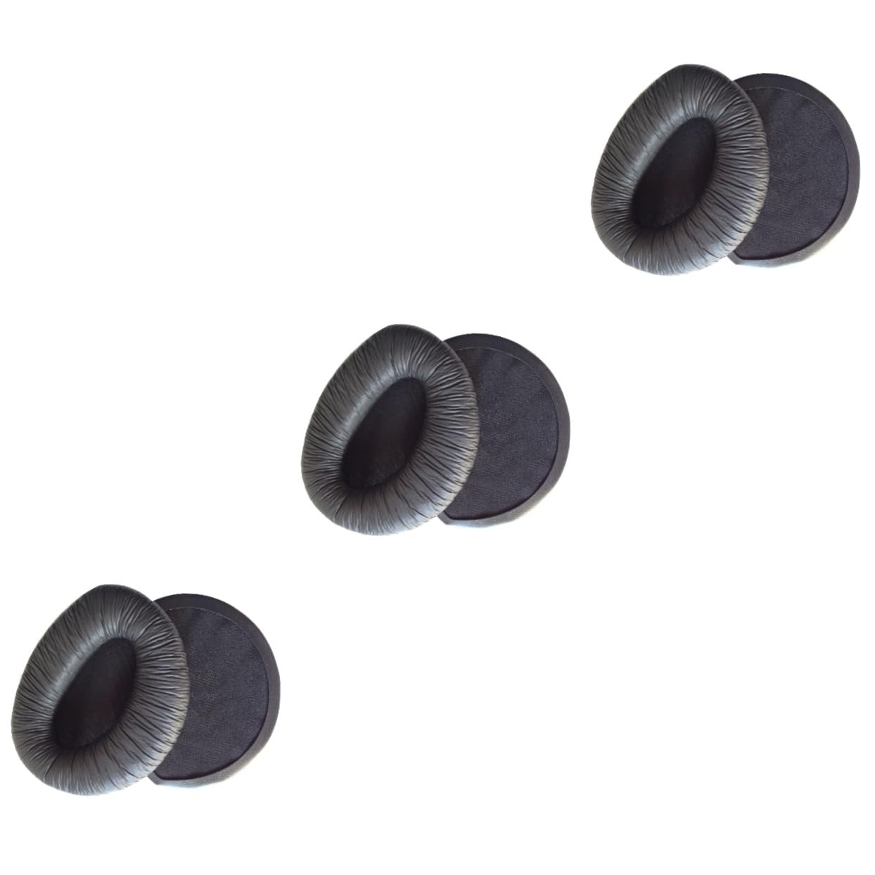 jojofuny 3pezzi Cuscinetti Auricolari Ricambio Per Cuffie Pu e Confortevoli e Compatibili Migliorano La Performance Dei Bassi