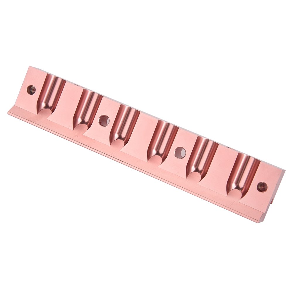 DIY Lippenstift Form aus Aluminiumlegierung, Roségold, Halterung für Lippenbalsam, Werkzeug für Lippenbalsam, Werkzeug für Lippenbalsam mit doppeltem Verwendungszweck(6-Loch-Form für Lippenstift)